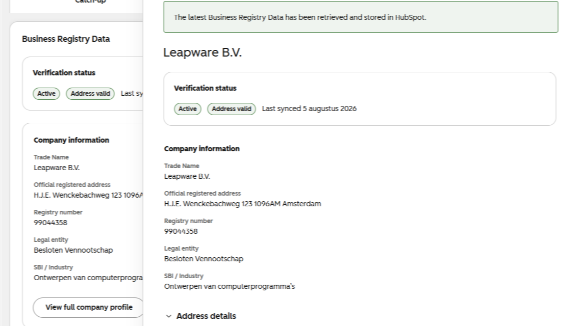 View all registry data